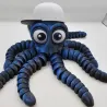 Fleksibel Blæksprutte med Kasket – 3D-printet figur med bevægelige arme | TM3DPRINT I/S