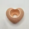 Hjerteformet fyrfadslys i PLA – Dekorativ lysfigur | TM3DPRINT I/S