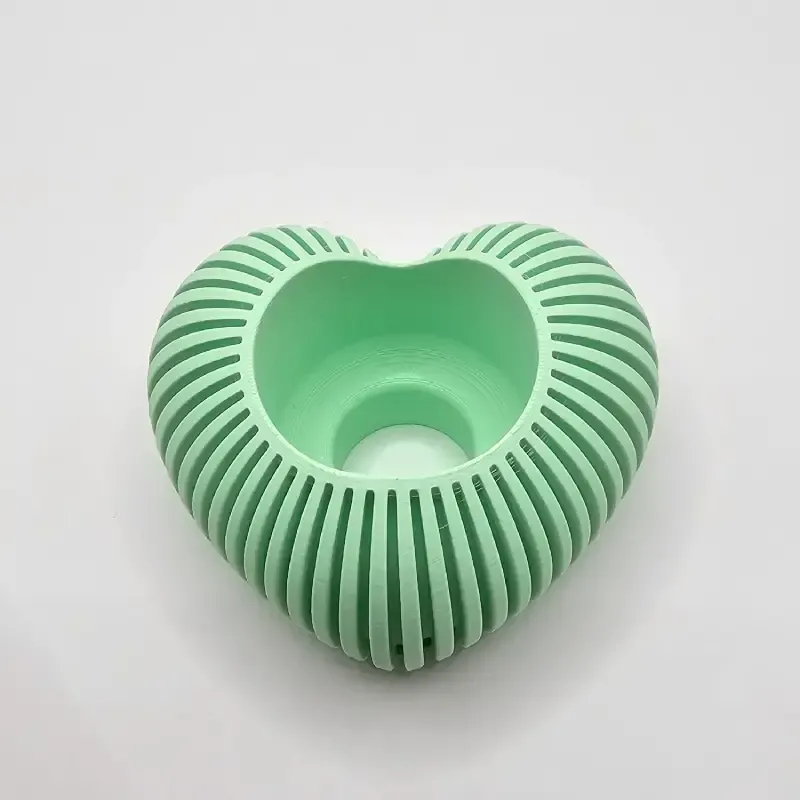 Hjerteformet fyrfadslys i PLA – Dekorativ lysfigur | TM3DPRINT I/S