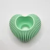 Hjerteformet fyrfadslys i PLA – Dekorativ lysfigur | TM3DPRINT I/S