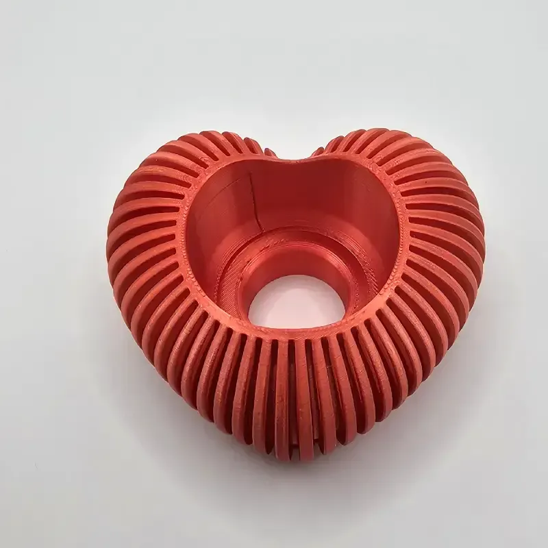 Hjerteformet fyrfadslys i PLA – Dekorativ lysfigur | TM3DPRINT I/S