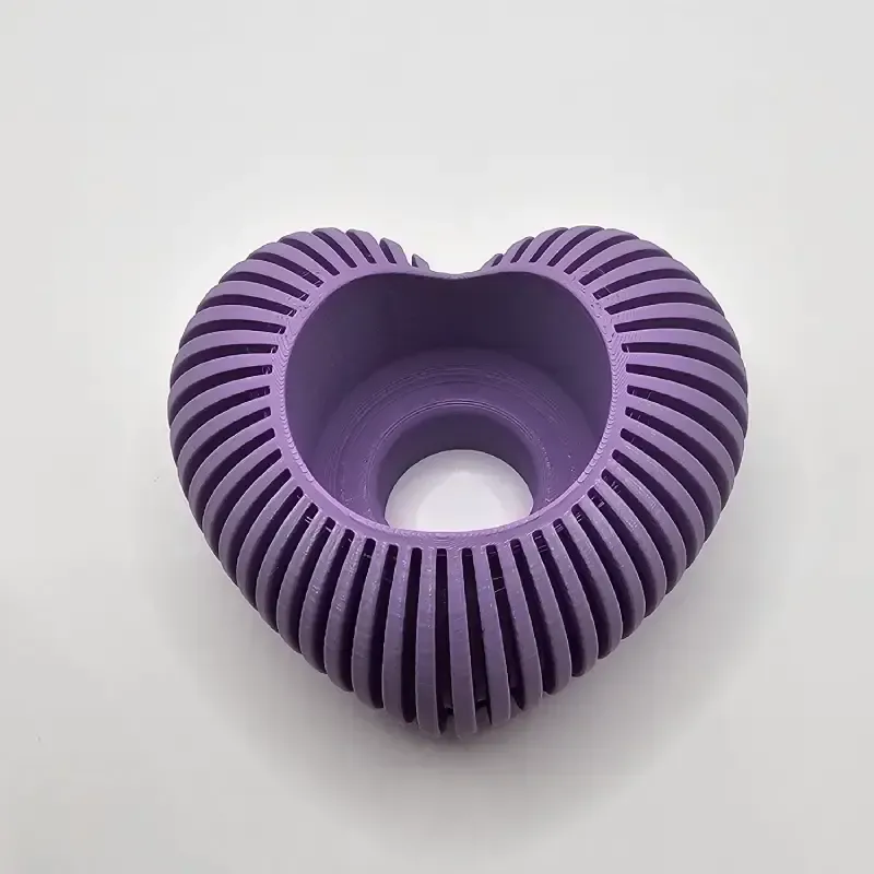 Hjerteformet fyrfadslys i PLA – Dekorativ lysfigur | TM3DPRINT I/S